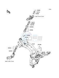 Z750R ABS ZR750PCF UF (UK FA) XX (EU ME A(FRICA) drawing Frame