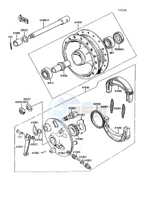 KE 100 B [KE100] (B11-B15) [KE100] drawing FRONT HUB