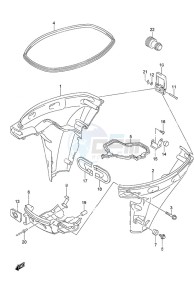 DF 9.9B drawing Side Cover Non-Remote Control