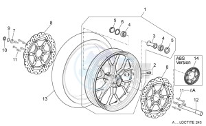 Dorsoduro 750 ABS USA-CND (NAFTA) (CND, USA) drawing Front wheel