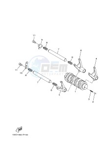 MTN320-A MTN-320-A MT-03 (B9A2) drawing SHIFT CAM & FORK