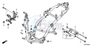 NSC50WHC drawing FRAME BODY (NSC50/MPD/WH)