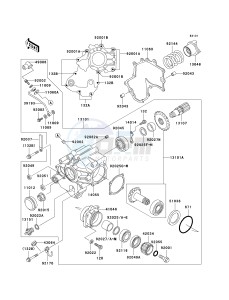 VN 1500 D[VULCAN 1500 CLASSIC] (D1-D2) [VULCAN 1500 CLASSIC] drawing FRONT BEVEL GEAR