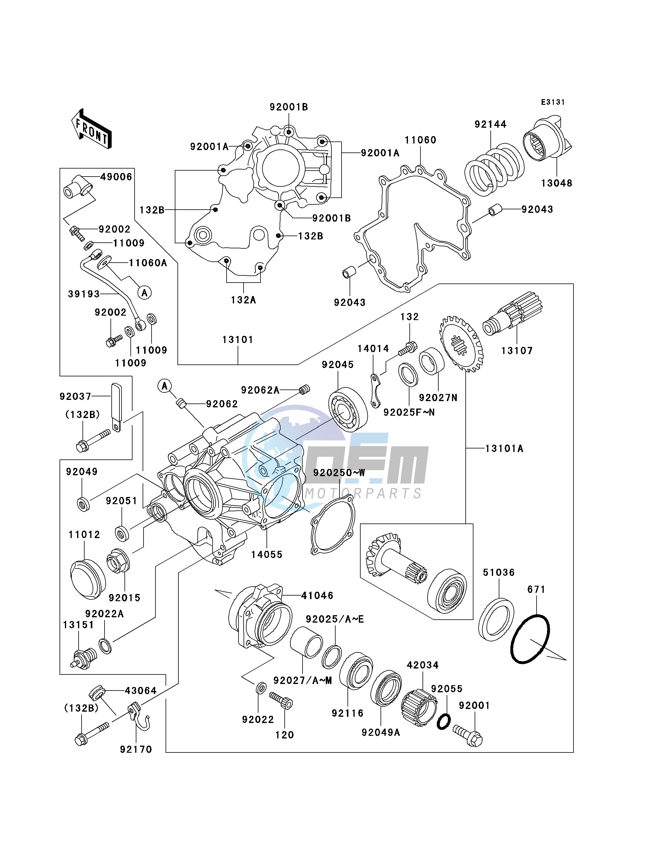 FRONT BEVEL GEAR