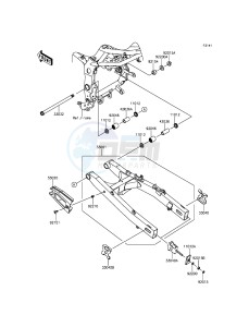 NINJA 250SL ABS BX250BGFA XX (EU ME A(FRICA) drawing Swingarm