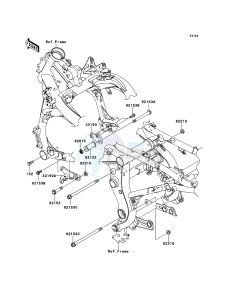 VERSYS KLE650A9F GB XX (EU ME A(FRICA) drawing Engine Mount