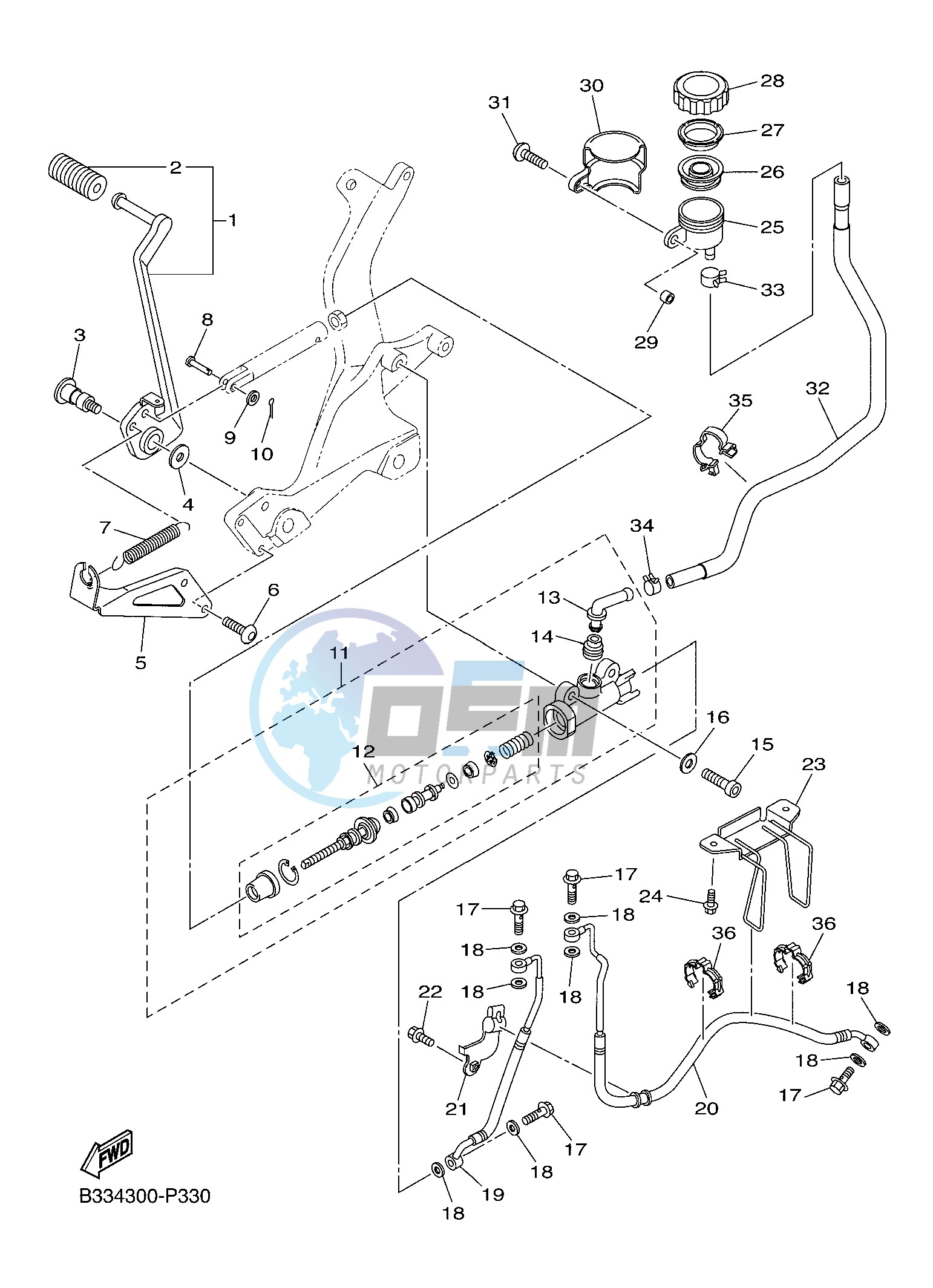 REAR MASTER CYLINDER