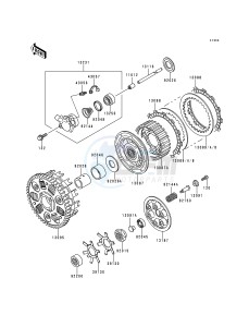 ZX 750 P [NINJA ZX-7R] (P1-P4) [NINJA ZX-7R] drawing CLUTCH