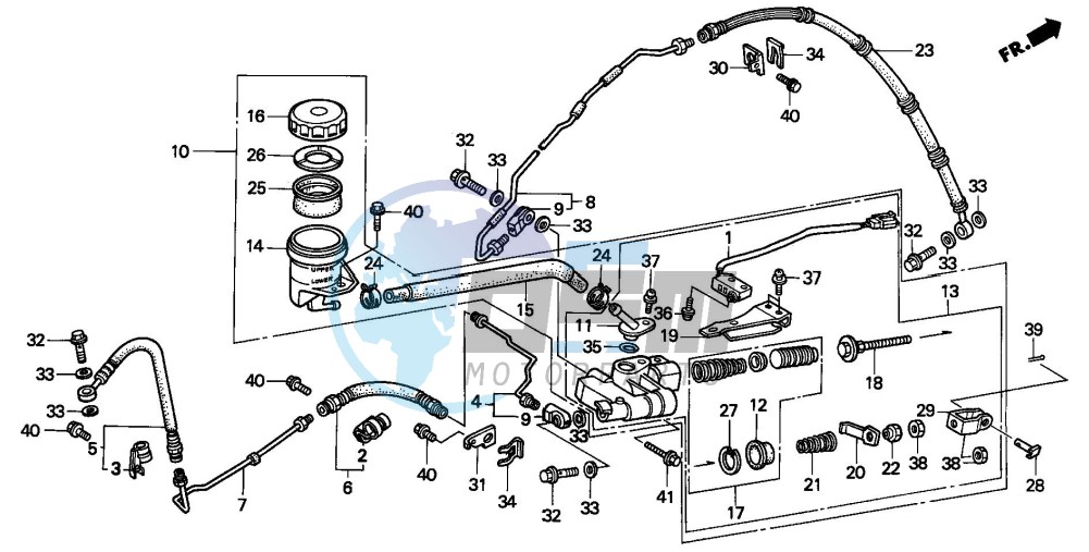 REAR BRAKE MASTER CYLINDER