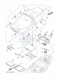 XSR900 MTM850 (BAED) drawing SEAT