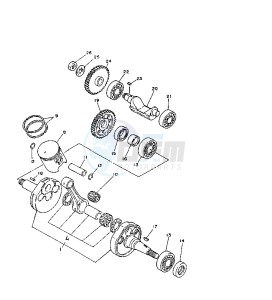 TZR RR 125 drawing CRANKSHAFT PISTON