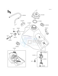 KX 80 R T [KX80 SMALL AND BIG WHEEL] (R1-T1) [KX80 SMALL AND BIG WHEEL] drawing FUEL TANK