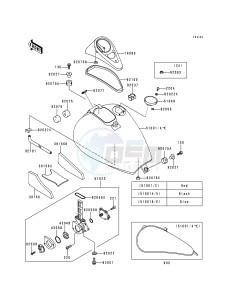 VN 800 A [VULCAN 800] (A1-A5) [VULCAN 800] drawing FUEL TANK -- VN800-A3- -