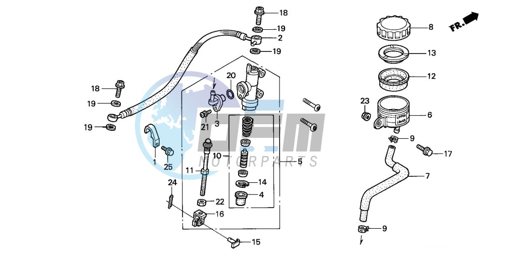 REAR BRAKE MASTER CYLINDER