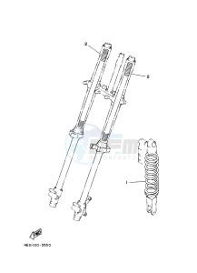 YZ85LW (1SND 1SNF 1SPD 1SPF) drawing ALTERNATE FOR CHASSIS