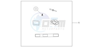 XL700VA9 UK - (E / ABS MKH) drawing U-LOCK ATT.