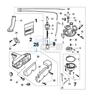 FOX N A2 BE drawing CARBURETTOR