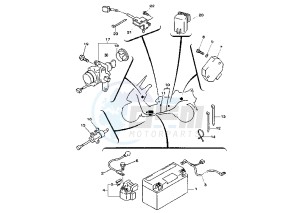 YP MAJESTY 250 drawing BATTERY