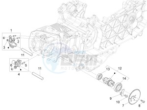 LT 150 4T 3V IE NOABS E3 (APAC) drawing Rocking levers support unit