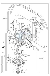 RM250 (E3-E28) drawing CARBURETOR (MODEL K4)