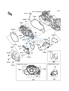 VN1700_CLASSIC_TOURER_ABS VN1700DEF GB XX (EU ME A(FRICA) drawing Left Engine Cover(s)