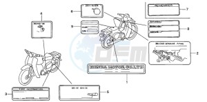 C90CW 70 drawing CAUTION LABEL