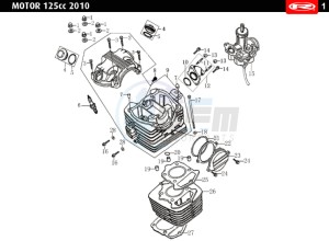 MARATHON-125-AC-SM-WHITE drawing CYLINDER HEAD