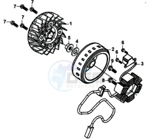 SYMPHONY SR 125 L7 drawing MAGNETO / FLYWHEEL