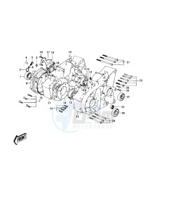 MC1 M A (-A) 90 drawing CRANKCASE -- 74-75 MC1M_MC1M-A- -