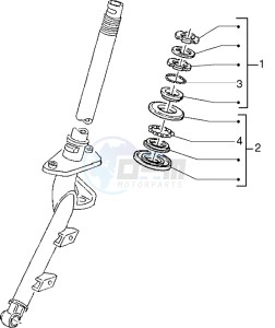 ET4 125 drawing Steering bearing ball tracks