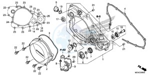 CRF450RD CRF450R Europe Direct - (ED) drawing RIGHT CRANKCASE COVER/WATER PUMP