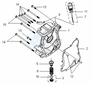 VS 125 EURO3 drawing CRANKCASE RIGHT