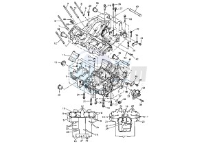 XJ S DIVERSION 900 drawing CRANKCASE