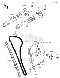 NINJA 650 EX650KHF XX (EU ME A(FRICA) drawing Camshaft(s)/Tensioner