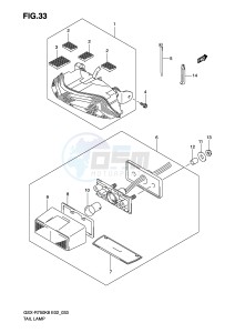 GSX-R750 (E2) drawing TAIL LAMP