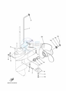 FT8GMH drawing PROPELLER-HOUSING-AND-TRANSMISSION-2