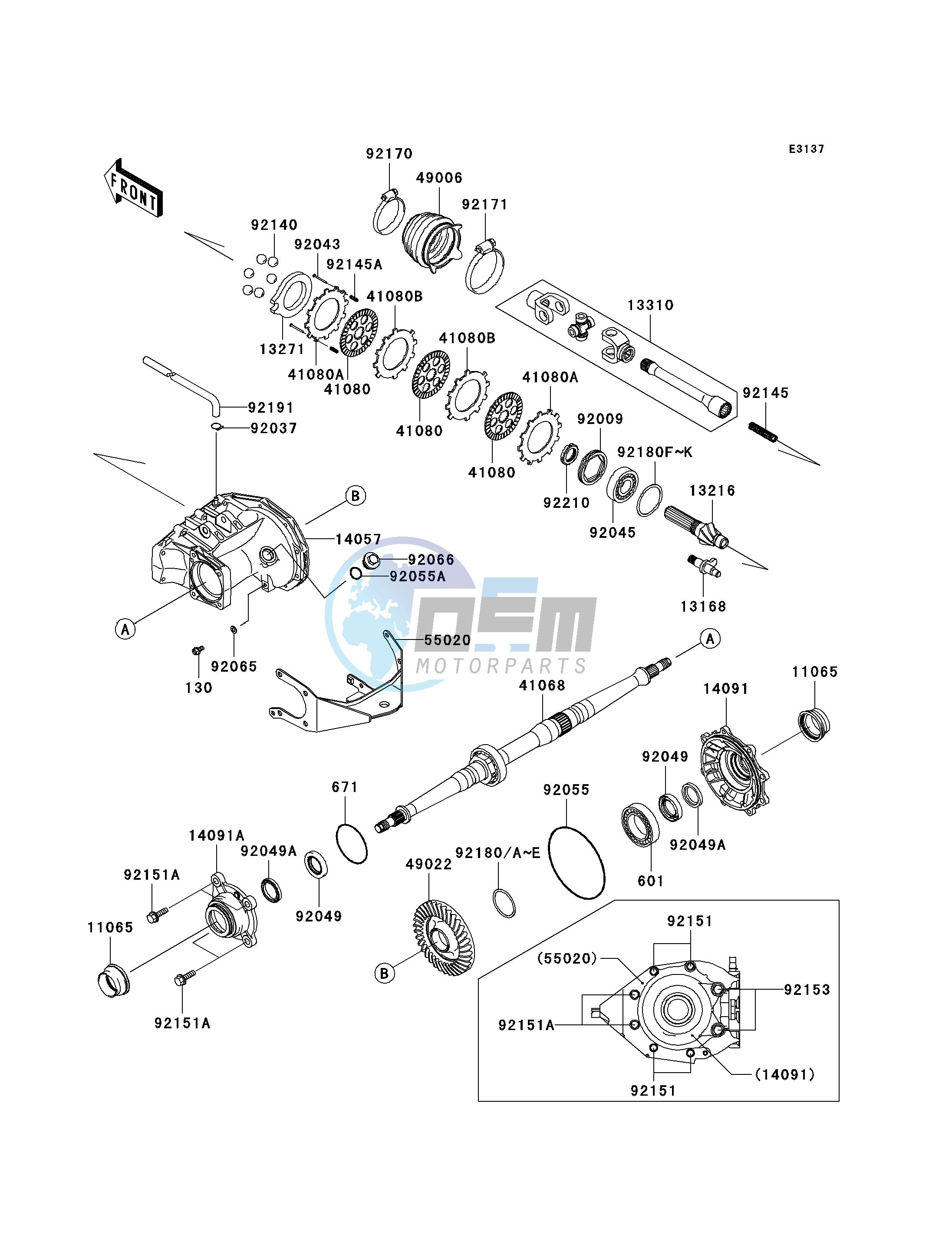 DRIVE SHAFT-REAR