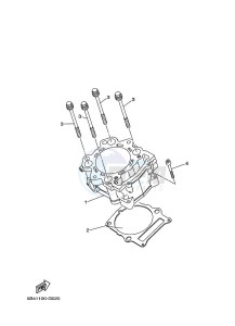 YXM700E YXM70VPAK (B5FH) drawing CYLINDER