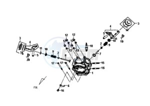 FIDDLE II 50 drawing CYLINDER HEAD CPL