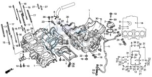 CBX750P2 drawing CRANKCASE