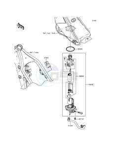 KLX250 KLX250SEF XX (EU ME A(FRICA) drawing Fuel Pump