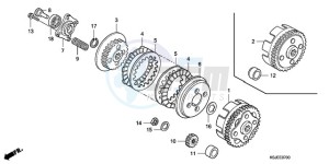 CRF100F9 Australia - (U) drawing CLUTCH