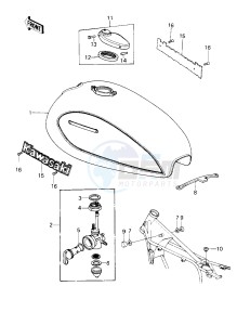 KZ 750 G [LTD II] (G1) [LTD II] drawing FUEL TANK