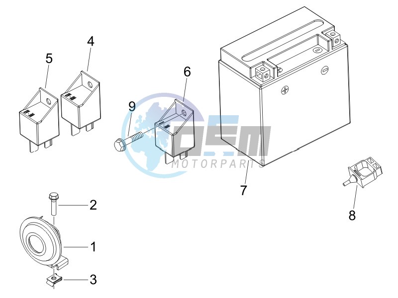 Remote control switches - Battery - Horn