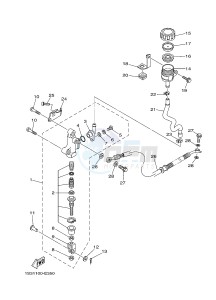 YFM700R YFM70RSSH RAPTOR 700 SPECIAL EDITION 2 (B46B) drawing REAR MASTER CYLINDER