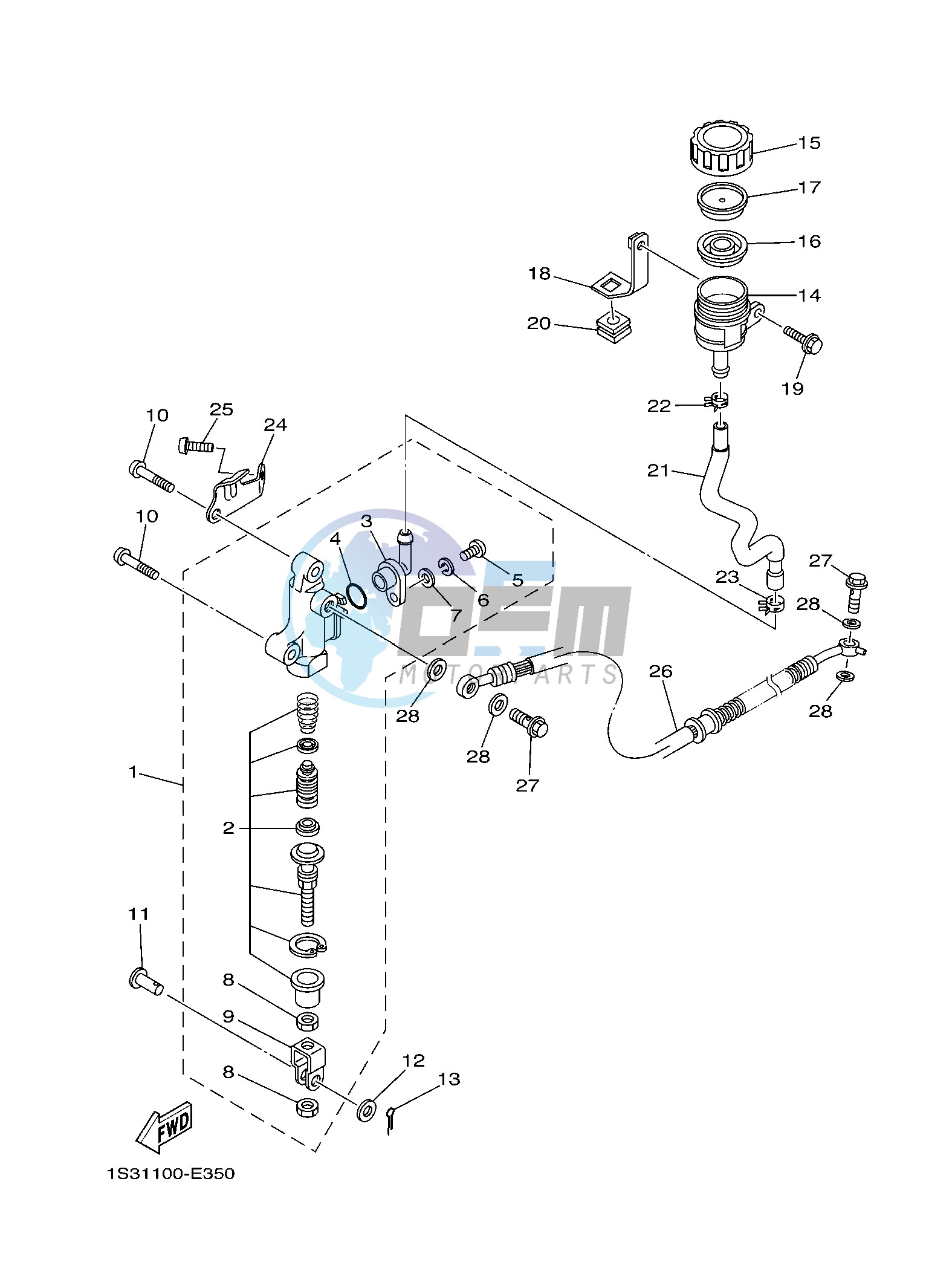 REAR MASTER CYLINDER