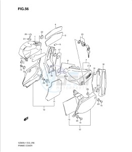 VZ800L1 drawing FRAME COVER (VZ800L1 E2)