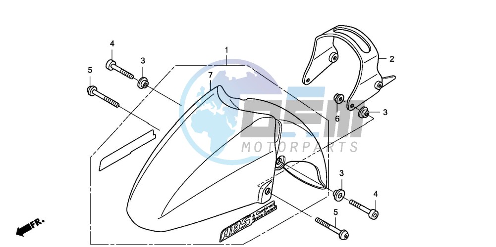 FRONT FENDER (FJS600D7/FJS600A)