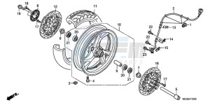 ST13009 UK - (E / MKH MME) drawing FRONT WHEEL