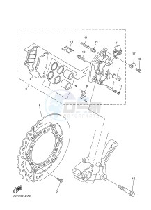 WR250F (1HC6 1HC7 1HC8) drawing FRONT BRAKE CALIPER